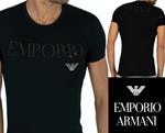 T-Shirt Maglietta Uomo a Collo Tondo Emporio Armani Mega Logo