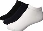 Emporio Armani 3 Pack Salvapiede Cotone Stretch-Bianco/Nero/Blu-S