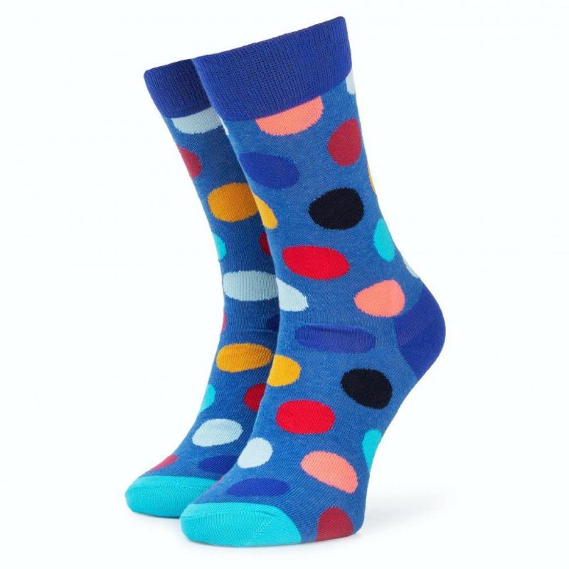 Happy Socks Calze Uomo Big DOT – Cotone Morbido, Con Pois, Lavabili In Lavatrice, Modello A Pois