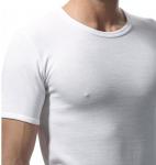 Ragno Short Sleeve T-Shirt Crew Neck-Blended Wool & Cotton