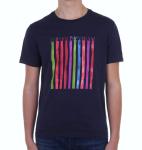 Men's Short Sleeve T-Shirt Logo Stripes Emporio Armani