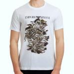 Emporio Armani T-Shirt Uomo a Manica Corta Tropic 