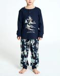 Kid_s Long Pajamas Happy People/Oca