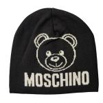 Moschino Beanie in Wool and Acrylic with bear logo