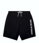 Costume bermuda con ricamo logo verticale Emporio Armani
