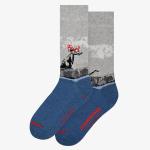 Banksy Graffiti-Polka Dot Rat Sock_by MuseARTa