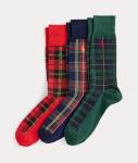Gift Box 3 Pairs of Polo Ralph Lauren Tartan Socks