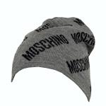 Moschino Beanie in Wool and Acrylic Muti Logo