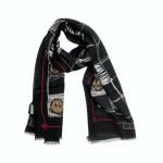 Moschino Sciarpa Leggera in Modal con Cachemire-Bears