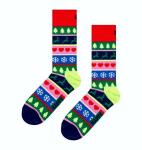 Happy Socks Calzini a Righe Natalizi
