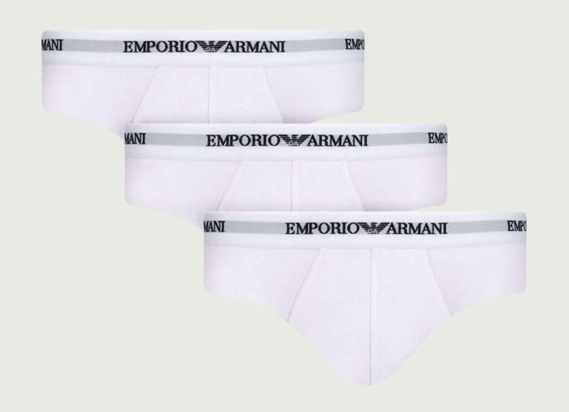 3-Pack Men_s Brief Core Logoband Emporio Armani-White/M