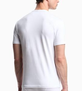 Emporio Armani 2 Pack T-Shirt Magliette Collo Tondo Logo Eagle-bianche/XL