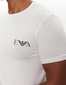 Emporio Armani 2 Pack T-Shirt Magliette Collo Tondo Logo Eagle-bianche/XL
