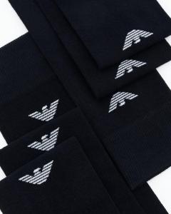 Emporio Armani, 3 Pack Men_s Long Socks in black one size