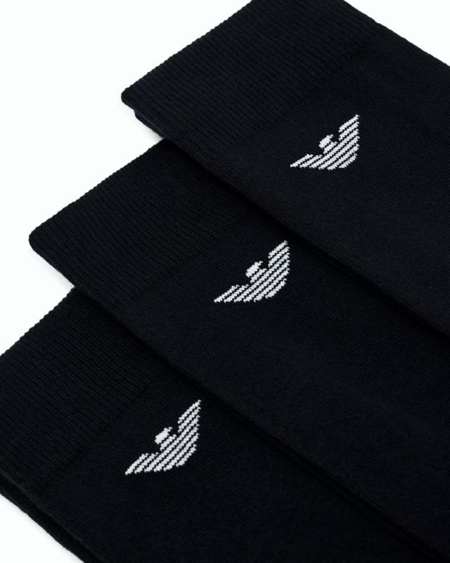 Emporio Armani, 3 Pack Men_s Short Socks one size