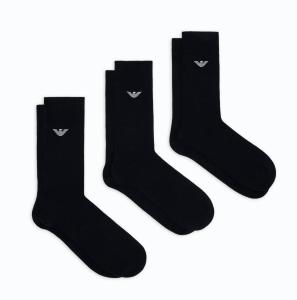 Emporio Armani, 3 Pack Men_s Short Socks one size