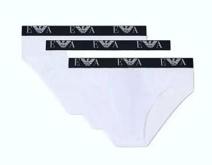 Emporio Armani Cotton Stretch 3-Pack Briefs Logoband EA-White/M