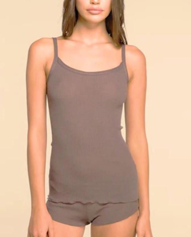 Oscalito Top Donna Lana e Seta a Costine con Profili Collaretta-373-4