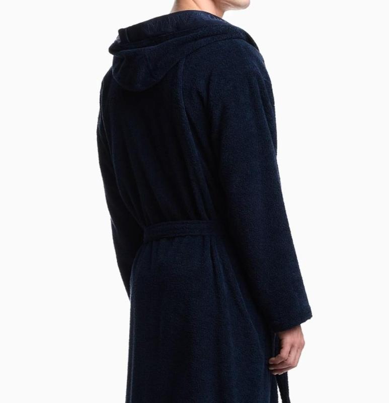 Accappatoio in Spugna con Profilo Logato Emporio Armani