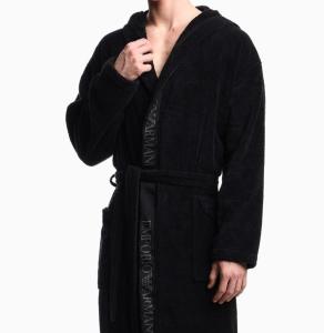 Accappatoio in Spugna con Profilo Logato Emporio Armani