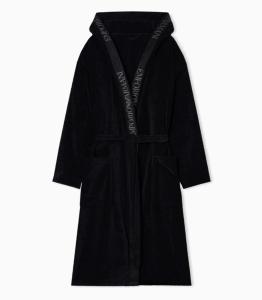 Accappatoio in Spugna con Profilo Logato Emporio Armani