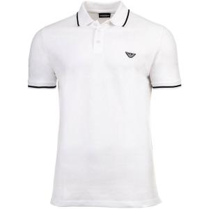 Emporio Armani Polo Uomo a Manica Corta in Puiquet-Bianca/M