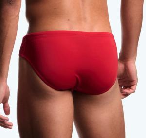 Men s Swim Brief with Tape Logo ASV Emporio Armani-XXL/red