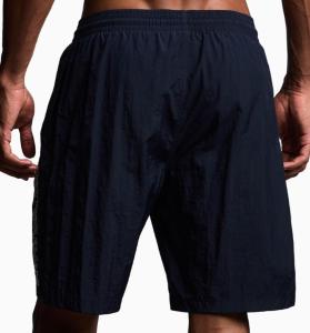 Bermuda swim shorts with vertical logo embroidery Emporio Armani-blue/xxl