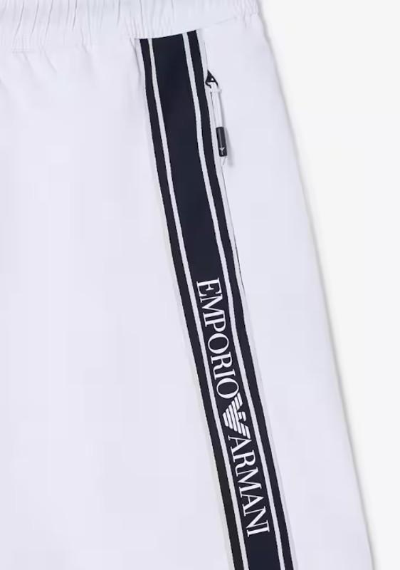 Pool Boxer shorts with logo tape Emporio Armani-white/XL