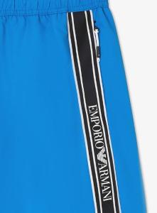 Costume shorts-boxer con tape logo Emporio Armani-french blue/M