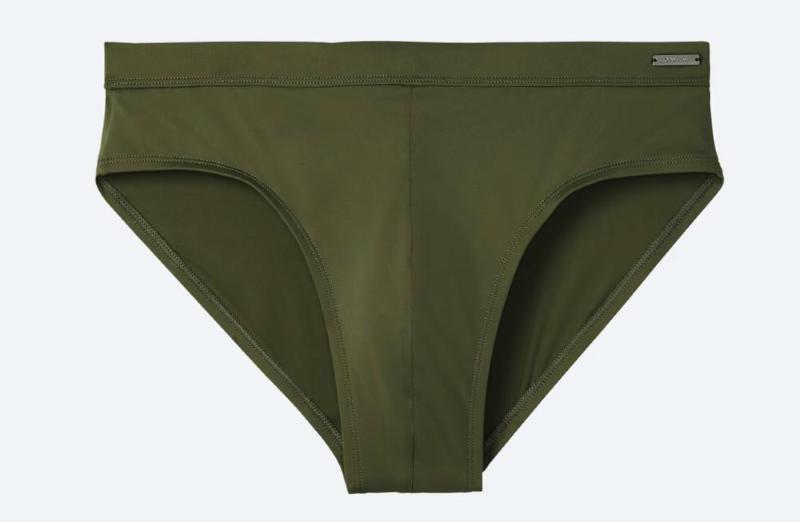 Calvin Klein regular fit Swim-Brief-brush green-L
