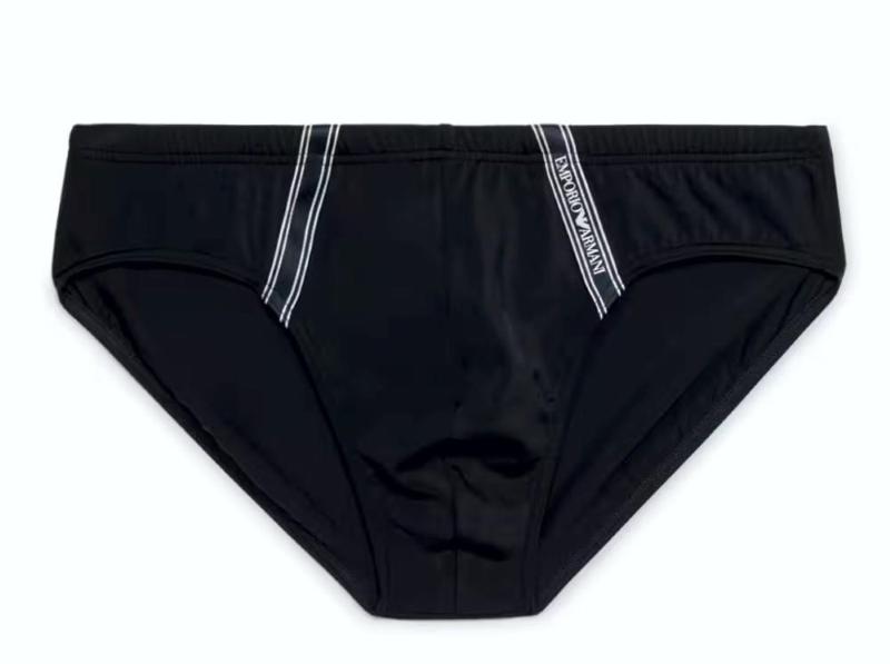 Slip Mare Emporio Armani Costume da Bagno con Tape Logo asv-nero/L