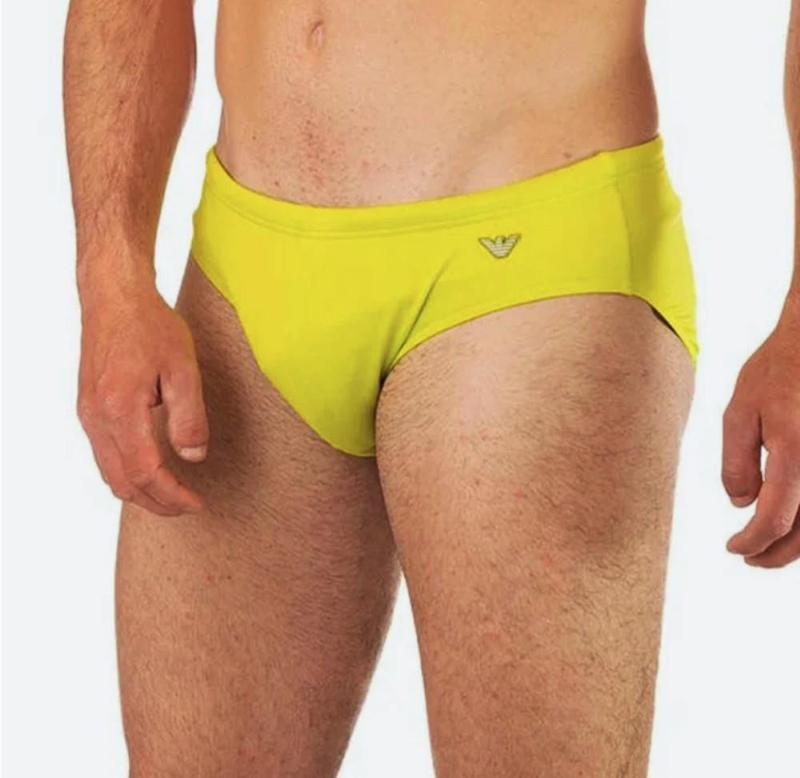 Costume da Bagno per Uomo-Slip Mare Medio Emporio Armani-Lemon/M