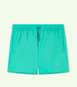 Emporio Armani Swim Shorts with Micro patch Eagle-emerald/L