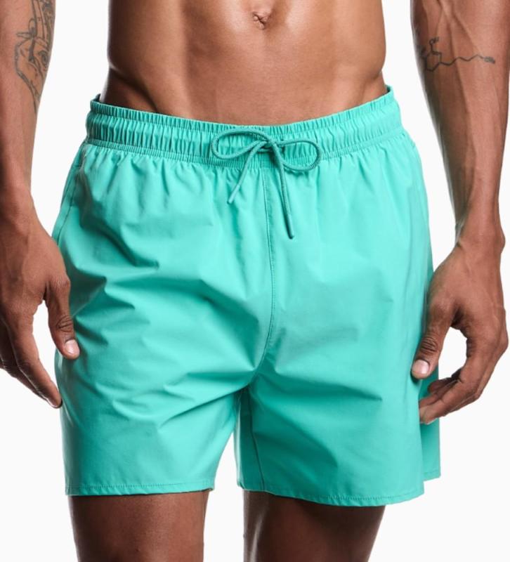 Emporio Armani Swim Shorts with Micro patch Eagle-emerald/L