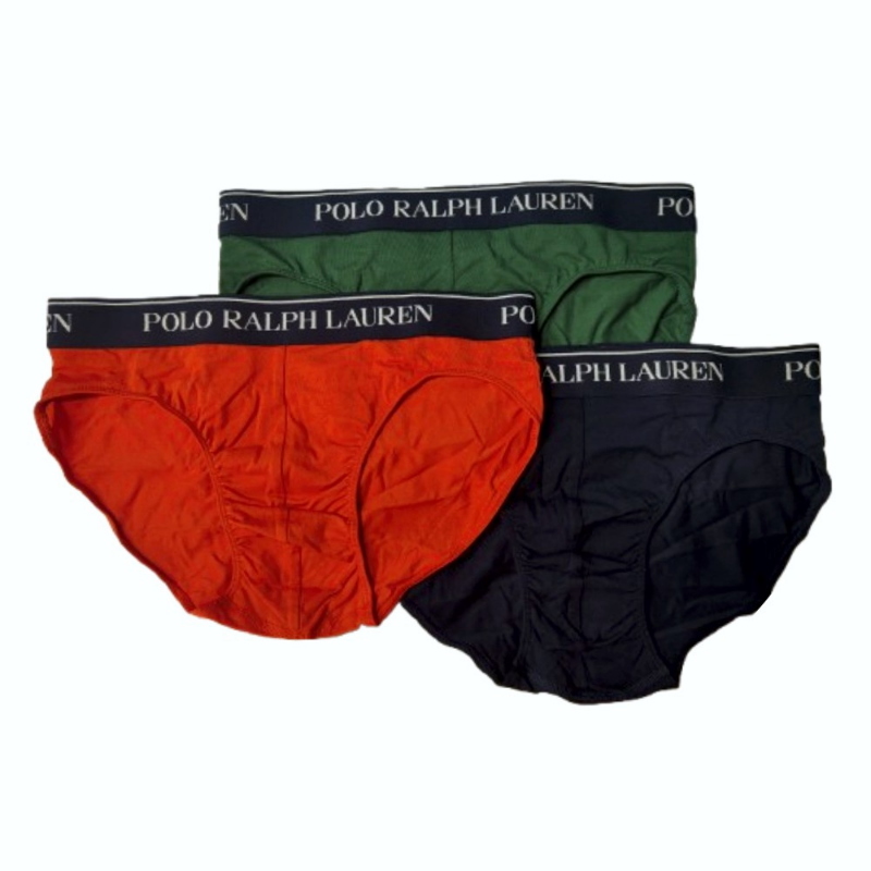 3 Pack Men's Classic Low Rise Basic Briefs Polo Ralph Lauren-026-L