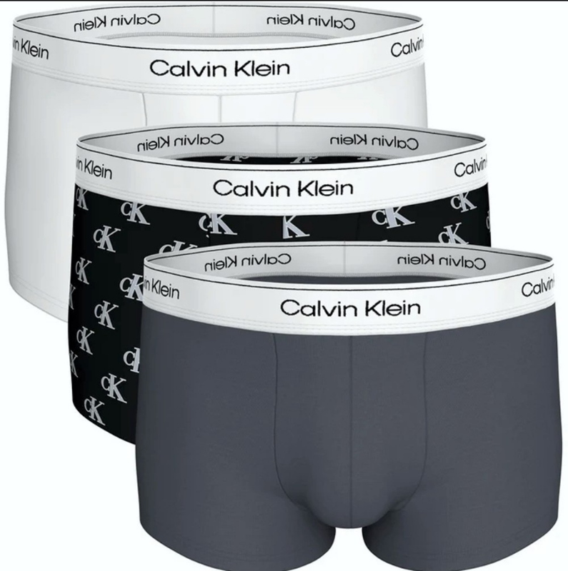 Calvin Klein 3 Pack Men_s Trunk-Shorts Iconic Cotton-5U4-M