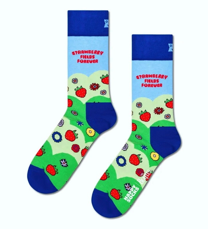 Happy Socks calzini The Beatles Strawberry Fields-GREEN-36/40