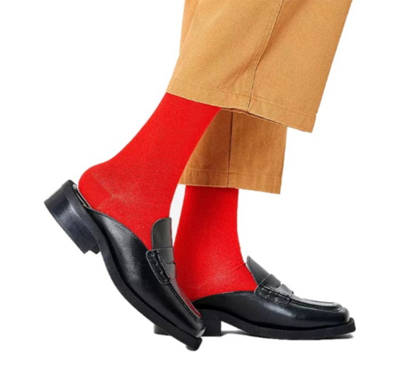 Solid Sock by Happy Socks-RED-41/46
