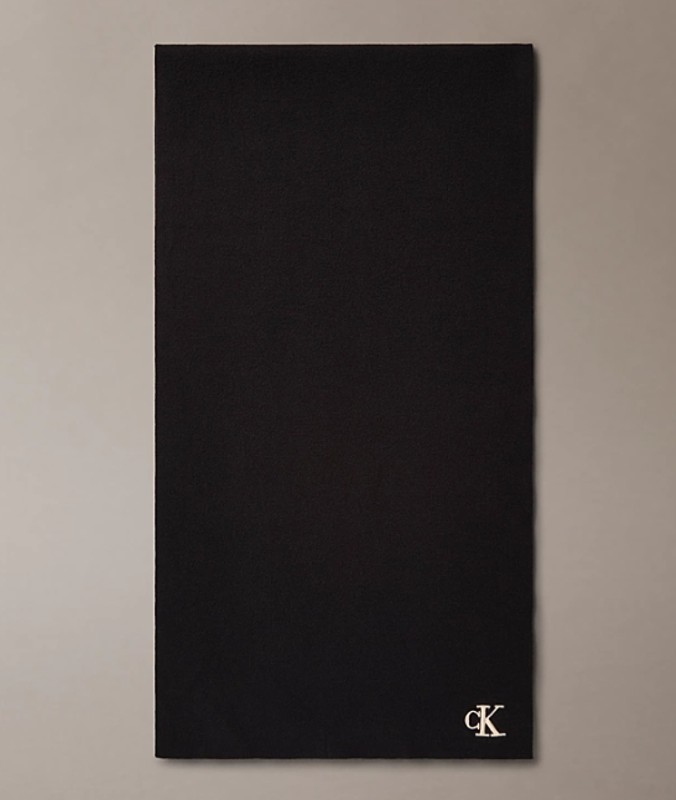 CK Signature Logo black Scarf