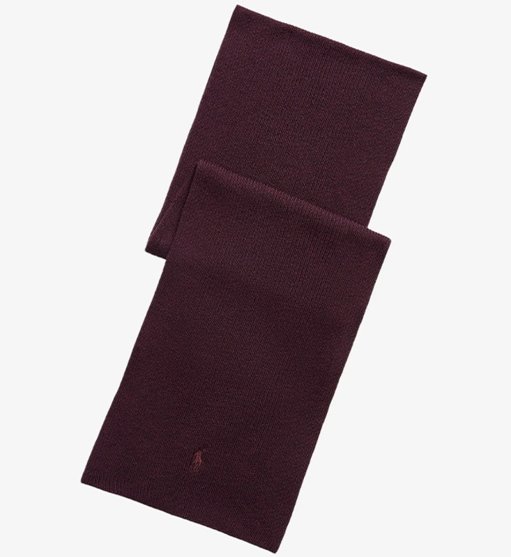 Merino's Wool Scarf Polo Ralph Lauren-merlot