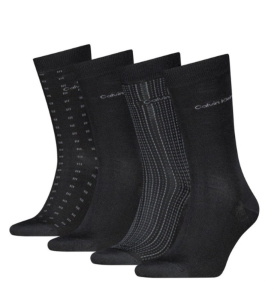 Box con 4 calze Uomo misto cotone Logo CK