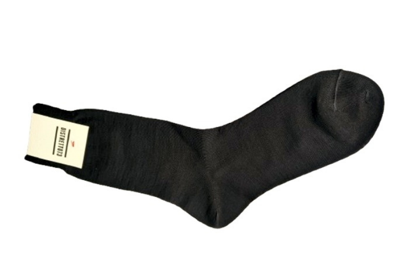 Short stretch Merino wool sock-blue-10½/11